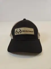 Realtree Hat Cap Snap Back Black Antler Logo Mesh Back Outdoor Hunting Camping