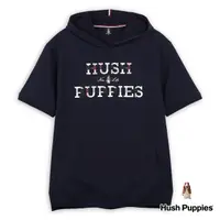 在飛比找momo購物網優惠-【Hush Puppies】男裝 帽T 經典格紋矽膠英文刺繡