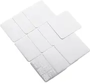 Minkissy 10pcs Stainless Steel Nail Art Print Template Diy Manicure Stamping Plates Patterns
