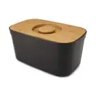 Joseph & Joseph Black 37cm Bread Bin Container Storage w/ Cutting Board Lid