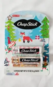 New Chapstick Limited Lip Balm Vanilla Latte Candy Cocoa Sugar Cookie 4 Pack