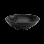 Oneida L6250000751 Luzerne Urban Black 35 oz. Porcelain Dinner Bowl - 1 Doz