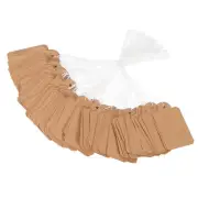 Price Tags with String Attached, 100Pcs Kraft Gift Jewelry Tag, 1.89 x 1.18 Inch