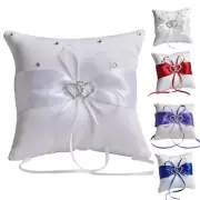 Wedding Ring Pillow With Ribbon Bride Wedding Ring Pillow Ceremony Ring Pillow