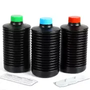 FS 3PCS 1L Collapsible Storage Bottles For Darkroom Chemical Film Developing US