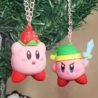Kirby Christmas tree ornaments ⭐️ Strawberry Kirby ⭐️ Link Kirby 3D mini figures
