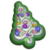 CHRISTMAS TREE MOLD, Clear Plastic Soap Mold, Fondant Mold, Pine Tree Chocolate