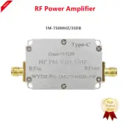 HF FM VHF UHF 1MHZ-750MHZ RF Power Amplifier FM Transmitter Amp 35DB 3W
