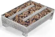 5" x 8" Pellet Smoker Tray 12 Hours of Billowing Smoke, Box for Silver