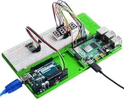 GeeekPi ABS Holder Breadboard,5 in 1 Base Plate Case for Raspberry Pi 4 Model B,3B+,3B,2B,B+,Zero,Zero W and Arduino UNO,Arduino Mega 2560 Green Holder