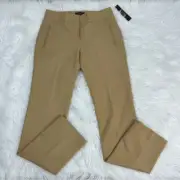 Tahari ASL Women’s NWT Camel Maxine Tapered Business Career Pants 2/W28/L29.75