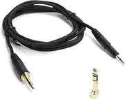 Headphone Cable for Audio-Technica ATH-M50x ATH-M40x ATH-M50 ATH-M60x ATH-M40 ATH-M70x Headphones Cable, 3.5mm Headphone Wire Braid AUX Cord Replacement