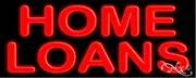 BRAND NEW "HOME LOANS" 32x13 REAL NEON SIGN w/CUSTOM OPTIONS 10561
