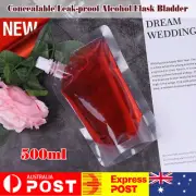 10/20Pcs 500ml Flask Pocket Bladder Bags Concealable Alcohol Drinks Flask Pouch