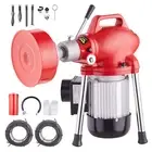 VEVOR Drain Cleaner Machine 120FT 36M 370W Sectional Snake Auger Manual Feed