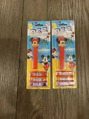 New PEZ Disney Mickey Mouse Minnie Mouse Candy Dispensers Lot Of 2