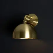 Bell 8 Wall Sconce - minimal light fixture lamp dome brass deco