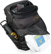 Gold BJJ Jiu Jitsu Backpack - Heavy Duty Gym Bag with Waterproof Gi Pocket