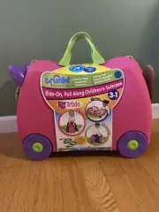 Melissa & Doug Trunki Ride On Pull Along Children’s Suitcase PINK ~ NEW
