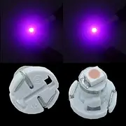 PA LED 10PCS T4.7 12V Auto LED Dash Board Cluster Gauges Lights Bulbs Compatible with 79607 SHJ-S01 (Purple)