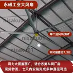 「可開發票」工業風扇廠房車間倉庫工廠通風節能籃球館永磁風力降溫大型吊扇