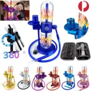 Shisha Smoking Pipe Flame Double Gravity Hookah Cigarette Tobacco Filter Bottle
