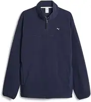 [PUMA] Mens Mmq Polarfleece Half Zip Athletic Outerwear Casual Half Zip Fleece - Blue
