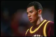 Guard Marlon Garnett Santa Clara Broncos looks on the Fresno State- Old Photo