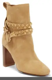 See by Chloe Lean Leon Suede Ankle Boots Bootie Size 38 / US 8 Fits Like 7.5