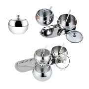 Seasoning Jars Spice Container Canisters with Spoons Seasoning Box Condiment