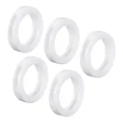 10Pcs 24mm Key Cap Cover Rings Identifier Coding Tag Silicone Sleeve White