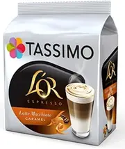Tassimo L'Or Latte Macchiato Caramel Coffee 16 T Discs/pods