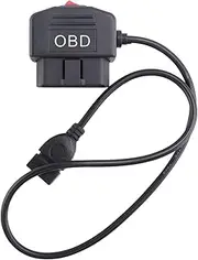 1 Piece 24Hours 5V 3A USB Car Charge Cable OBD Hardwire Kit Black Mini USB OBD Car Charger with Switch 0.5Meter Wire for Dash Cam Camcorder Vehicle DVR