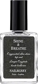 Nailberry Shine & Breathe Oxygenated Top Coat 15 ml | Boosts the Vibrancy, Shine and Staying Power of your Polish