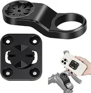 Cycling Phone Holder | Motorcycle Handlebar Phone Holder - Ergonomic Adjustable Angle Aluminum Clamp with Back Clip for Dirt Mountain Biking Navigation