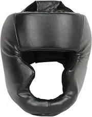 simhoa Boxing Headgear for headprotect PU Leather Wrestling Helmet Headgear Soft for Sparring Thai caseing Thai Training Kickboxing Grappling