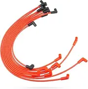 Wire Spark Plug Wire Kit Red Fit for GM V-8 305, 350 & 377 cid engines w/Mercury ignition(1999-newer) ，Fit for NGK BUHW-2 BUZ8H，Fit for Champion L76V L78V Replace 84-816608Q83
