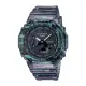 【CASIO 卡西歐】G-SHOCK 男錶 雙顯錶 橡膠錶帶 半透明 雜訊意象設計 防水200米 GA-2100(GA-2100NN-1A)