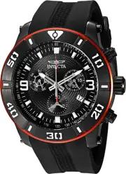 Invicta Men'S 19825 Pro Diver Analog Display Swiss Quartz Black Watch