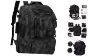 Fishing Tackle Backpack with Cooler, Holds 2 Rods & Reels, Insulated Cooler Bag