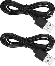 [Create idea] 2Pcs 1M DC 2.0 * 0.6mm USB DC Charging Cable Connector Cable Compatible with Nokia Classic Flip Slider Phone Toys Speaker