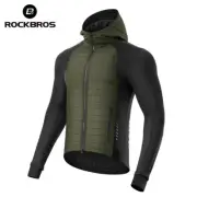 ROCKBROS Winter Cycling Jersey Fleece Thermal Primaloft Outdoor Windproof Jacket