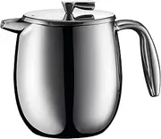 Bodum COLUMBIA Coffee Maker, Thermal French Press Coffee Maker, Stainless Steel, 17 Ounce