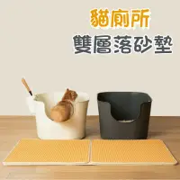 在飛比找蝦皮購物優惠-Lok Lok pets🐾韓國雙層貓廁所落砂墊 貓咪腳墊 防