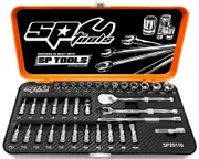 SP Tools SP20116 - Socket Set 1/4" Drive 6 Point 35 Piece Metric