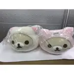 TOREBA 日本空運 正版景品 KORILAKKUMA RILAKKUMA 拉拉熊 小白熊 扮裝貓咪 玩偶 白色 粉色