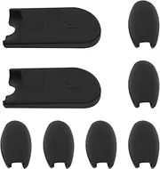 YINETTECH 2 Sets of Saxophone Thumb Rest Cushion Applicable to Alto Tenor And Soprano Saxophones 2 Finger Rests 6 Small Side Key Pads Black