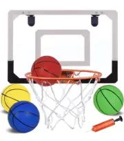 Indoor Mini Basketball Hoop for Kids Door Bed Classroom LED light