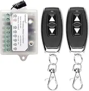 DC 8V 12V 24V 36V Motor Remote Control Switch for Control Linear Actuator, 433Mhz 10A Motor Forward Reverse Relay Switch（Momentary Mode）