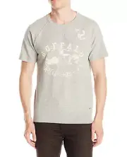 NEW MENS BUFFALO DAVID BITTON SHORT SLEEVE GRAPHIC TEXTURED SWEATSHIRT TEE XXL